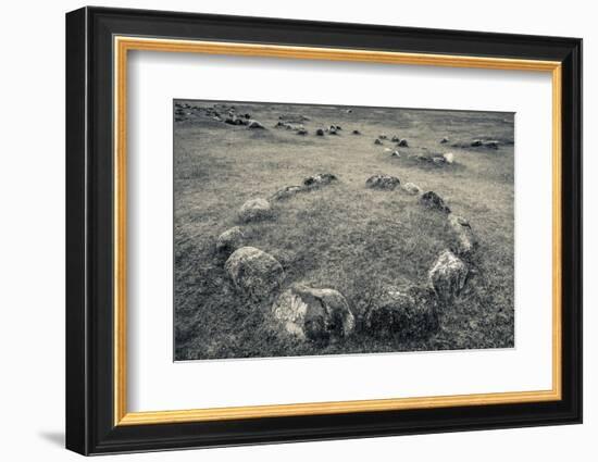 Viking Burial Ground, Lindholm Hoje, Aalborg-Lindholm, Jutland, Denmark-null-Framed Photographic Print