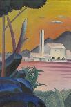 Landscape with Factory by Lake, II,-Viking Eggeling-Giclee Print