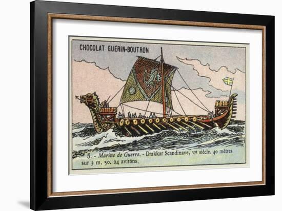 Viking Longship, 6th Century-null-Framed Giclee Print