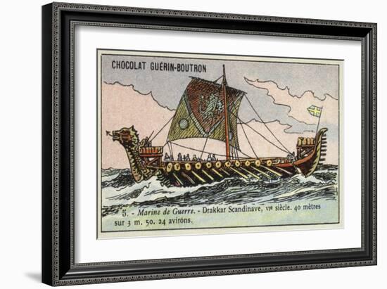 Viking Longship, 6th Century-null-Framed Giclee Print