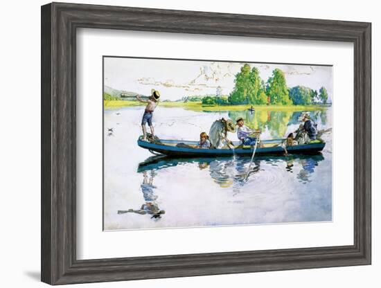 Viking Raid in Dalarna, 1900-Carl Larsson-Framed Art Print