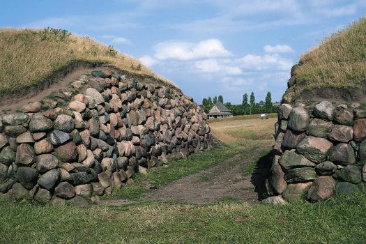 Viking Ring Fortress in Trelleborg, Denmark, Viking Civilization' Giclee  Print | Art.com
