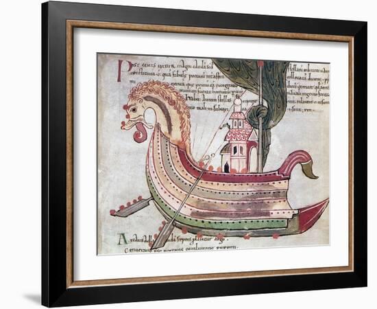 Viking Ship, 10th Century-null-Framed Giclee Print