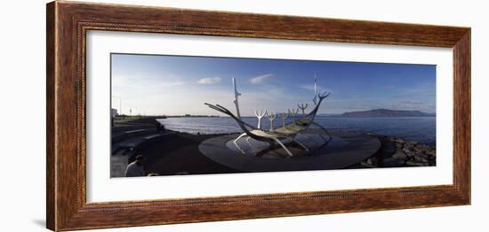 Viking Ship Sculpture at the Coast, Reykjavik, Iceland-null-Framed Photographic Print