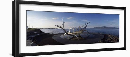 Viking Ship Sculpture at the Coast, Reykjavik, Iceland-null-Framed Photographic Print