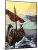 Viking Ship-English School-Mounted Giclee Print