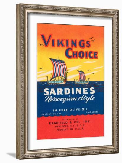 Vikings Choise Sardines-null-Framed Art Print