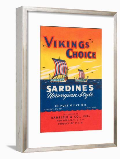 Vikings Choise Sardines-null-Framed Art Print