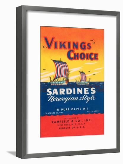 Vikings Choise Sardines-null-Framed Art Print