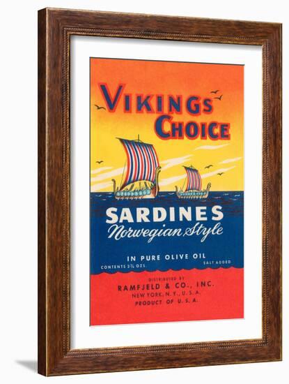 Vikings Choise Sardines-null-Framed Art Print