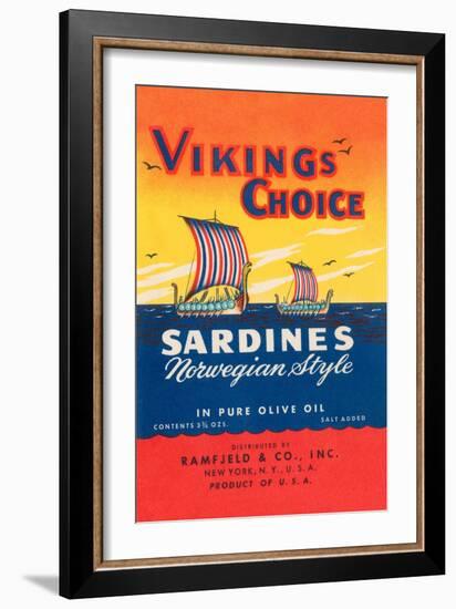 Vikings Choise Sardines-null-Framed Art Print