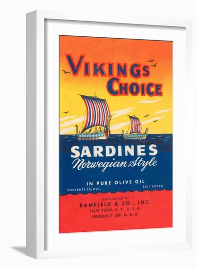 Vikings Choise Sardines-null-Framed Art Print