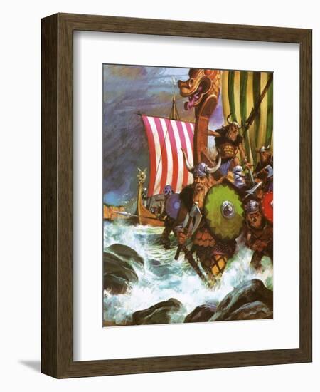 Vikings-English School-Framed Giclee Print