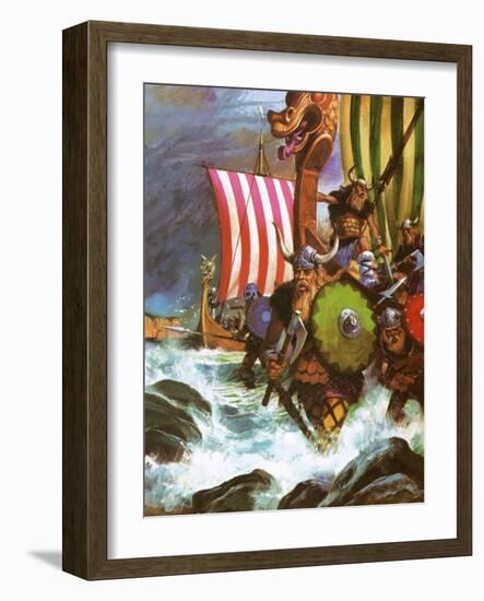 Vikings-English School-Framed Giclee Print