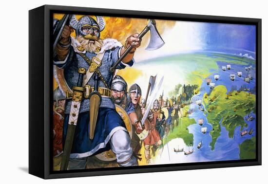 Vikings-Angus Mcbride-Framed Premier Image Canvas