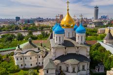 Russia, Moscow, May 2013 - View of Moscow from the Bell Tower of the Novospassky Monastery. Moscow-viktoriagam-Premier Image Canvas