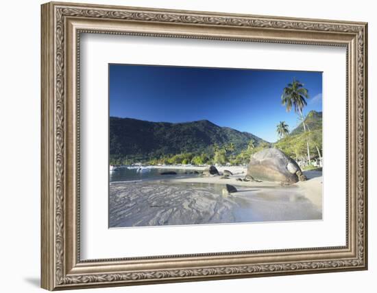 Vila do Abraao Beach, Ilha Grande, Rio de Janeiro State, Brazil, South America-Ian Trower-Framed Photographic Print