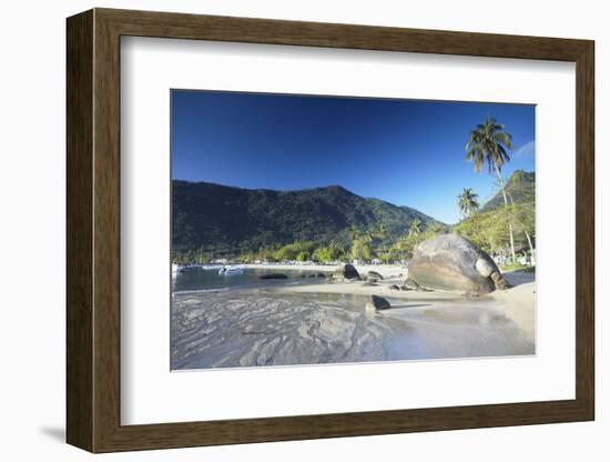 Vila do Abraao Beach, Ilha Grande, Rio de Janeiro State, Brazil, South America-Ian Trower-Framed Photographic Print