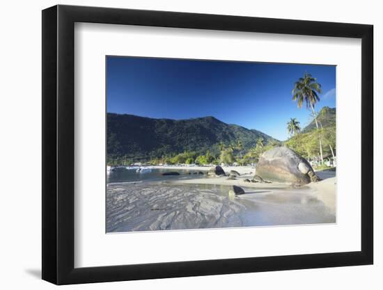 Vila do Abraao Beach, Ilha Grande, Rio de Janeiro State, Brazil, South America-Ian Trower-Framed Photographic Print