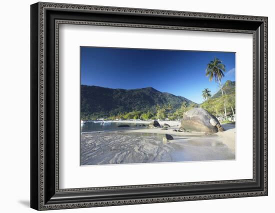 Vila do Abraao Beach, Ilha Grande, Rio de Janeiro State, Brazil, South America-Ian Trower-Framed Photographic Print