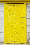 Yellow Old Wooden Door-vilax-Premier Image Canvas