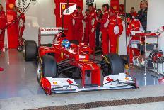 Scuderia Ferrari F1, Fernando Alonso, 2012-viledevil-Laminated Photographic Print
