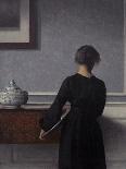 Interior with Two Candles-Vilhelm Hammershoi-Giclee Print