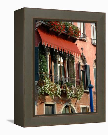 Villa Balcony, Venice, Italy-Lisa S^ Engelbrecht-Framed Premier Image Canvas