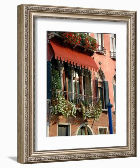 Villa Balcony, Venice, Italy-Lisa S^ Engelbrecht-Framed Photographic Print