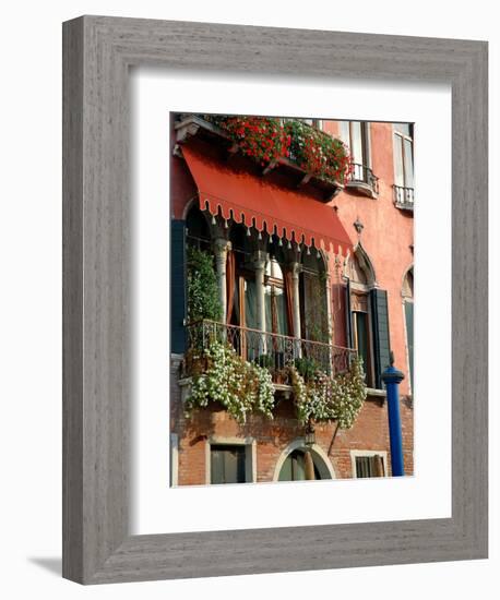 Villa Balcony, Venice, Italy-Lisa S^ Engelbrecht-Framed Photographic Print