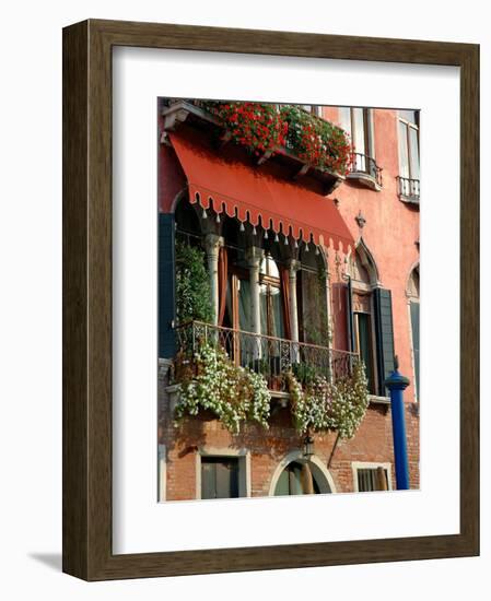 Villa Balcony, Venice, Italy-Lisa S^ Engelbrecht-Framed Photographic Print