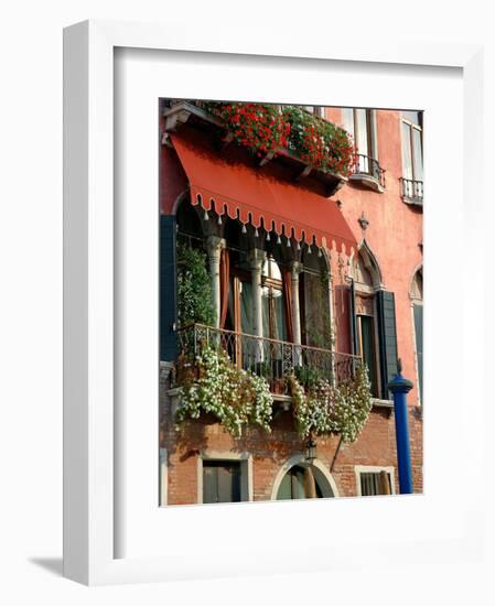 Villa Balcony, Venice, Italy-Lisa S^ Engelbrecht-Framed Photographic Print