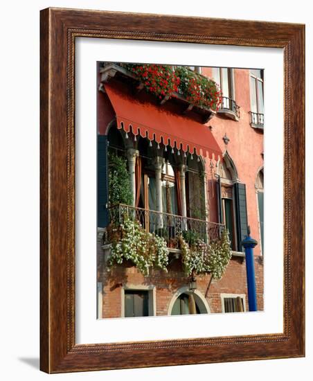 Villa Balcony, Venice, Italy-Lisa S^ Engelbrecht-Framed Photographic Print