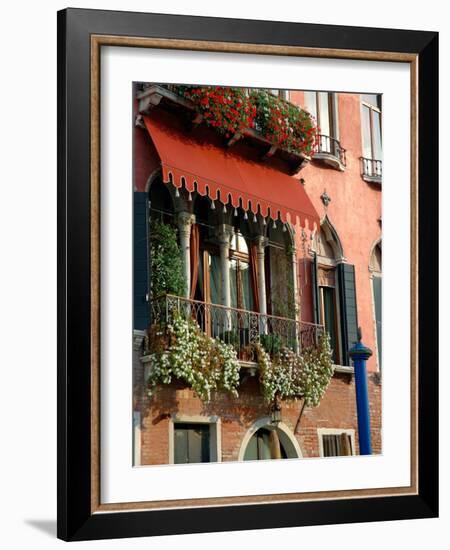 Villa Balcony, Venice, Italy-Lisa S^ Engelbrecht-Framed Photographic Print