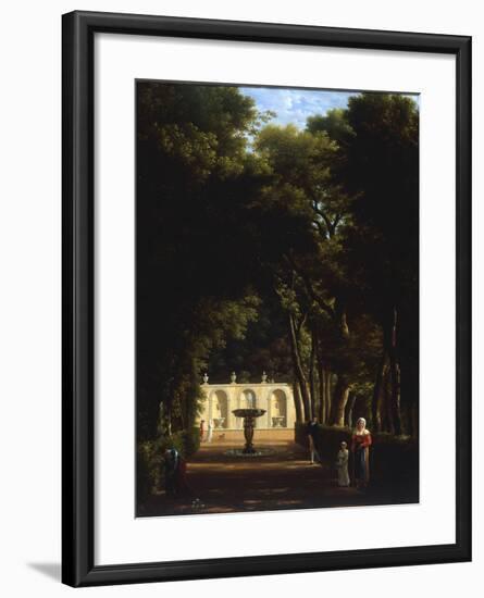 Villa Borghese, Rome, 1810-Jean-Joseph-Xavier Bidault-Framed Giclee Print
