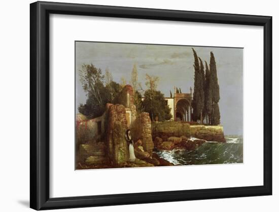 Villa by the Sea, 1878-Arnold Bocklin-Framed Giclee Print