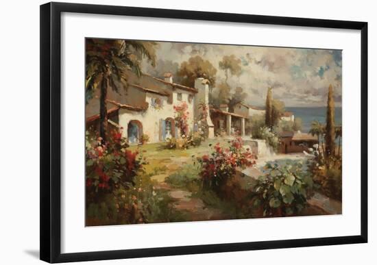 Villa by the Sea-Horwich-Framed Art Print