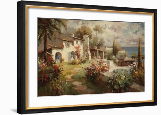 Villa by the Sea-Horwich-Framed Art Print