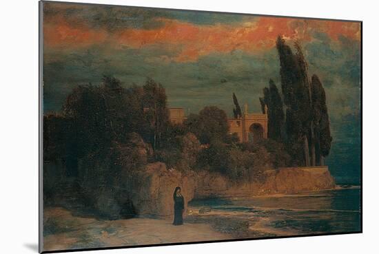 Villa by the Sea-Arnold Böcklin-Mounted Giclee Print