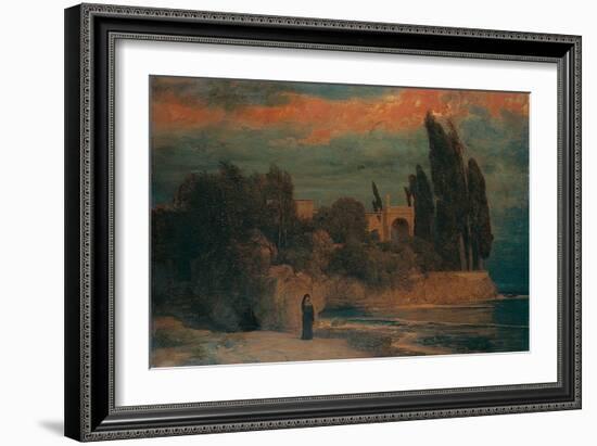 Villa by the Sea-Arnold Böcklin-Framed Giclee Print