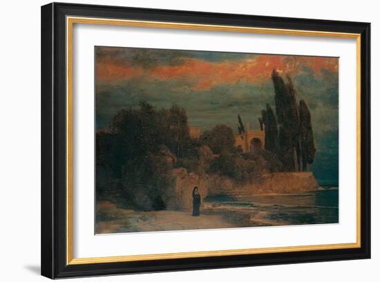 Villa by the Sea-Arnold Böcklin-Framed Giclee Print