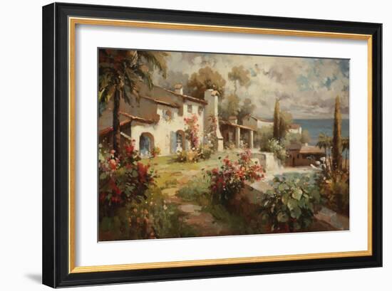 Villa by the Sea-Horwich-Framed Art Print