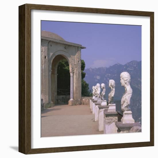 Villa Cimbrone, Ravello, Costiera Amalfitana (Amalfi Coast), Campania, Italy-Roy Rainford-Framed Photographic Print