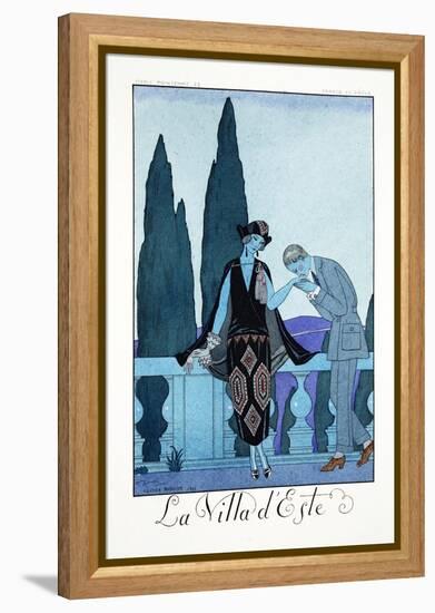 Villa d'Este, from 'Falbalas and Fanfreluches, Almanach des Modes Présentes-Georges Barbier-Framed Premier Image Canvas