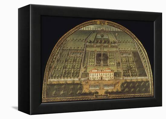 Villa De Castello, Built for the De Medici Family, Tuscany, Italy, from Series-Giusto Utens-Framed Premier Image Canvas