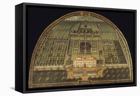 Villa De Castello, Built for the De Medici Family, Tuscany, Italy, from Series-Giusto Utens-Framed Premier Image Canvas