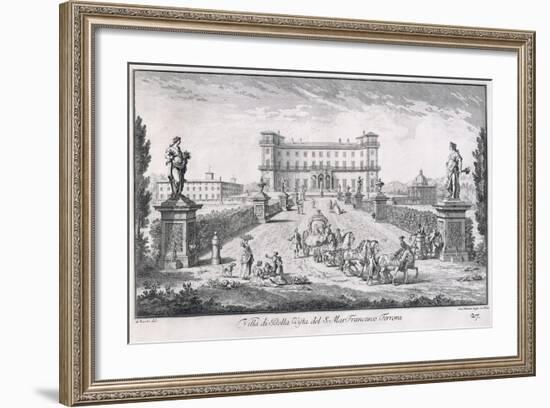 Villa Di Bella Vista, Plate 27, from 'Views , 1757-Giuseppe Zocchi-Framed Giclee Print