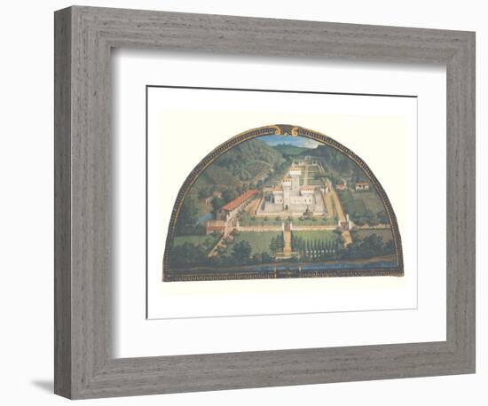 Villa di Cafaggiolo-Giusto Utens-Framed Premium Giclee Print