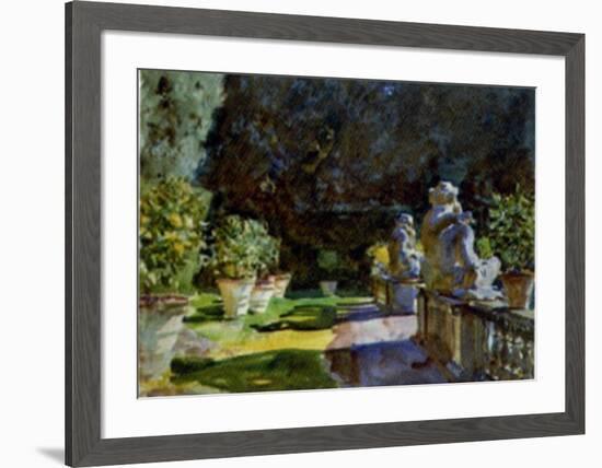 Villa di Marlia Lucca, c.1910-John Singer Sargent-Framed Art Print