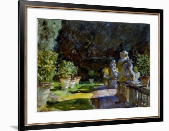 Villa di Marlia Lucca, c.1910-John Singer Sargent-Framed Art Print